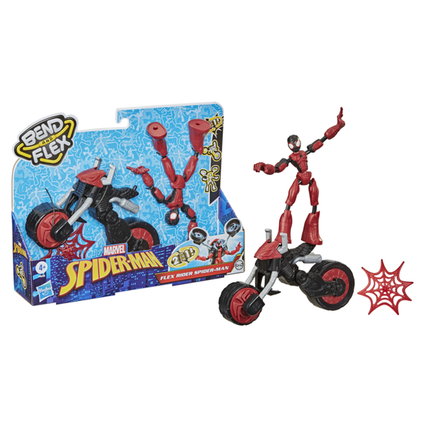 Игровой набор  Spider-Man Bend&Flex Человек-паук на мотоцикле купить,NaN