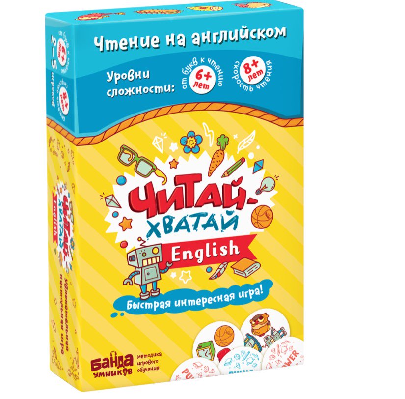 Настольная игра Банда умников Читай-Хватай English УМ075 купить,NaN