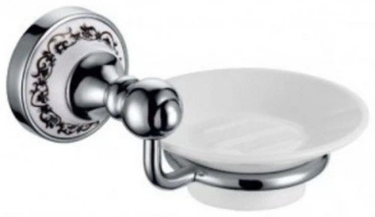 Мыльница керамика Fixsen FX-78508 хром