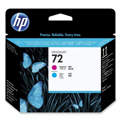 Печатающая головка HP 72 C9383A пурпурная/голубая