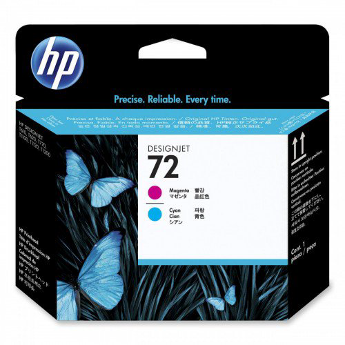 Печатающая головка HP 72 C9383A пурпурная/голубая