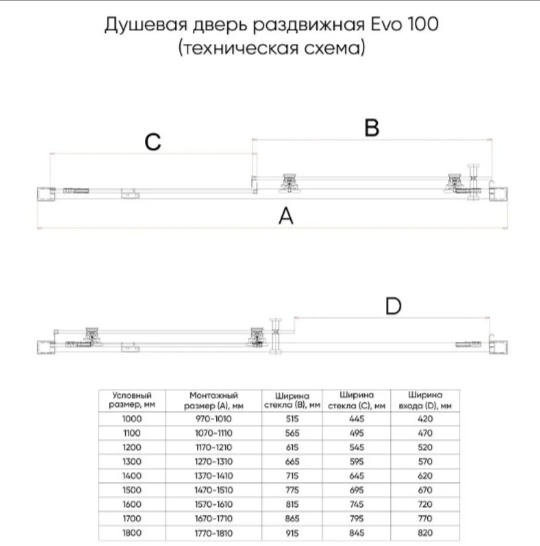 Комплект душевой VeconiEvo 100 GR E1-GR-120-12-C9 + E-SP-GR-80-12-C9 Стекло 120-80/1950 купить,NaN