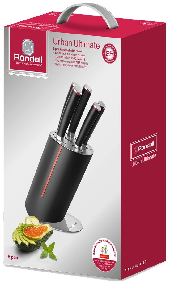 Набор кухонных ножей Rondell Urban Ultimate RDA-1130 5 предметов купить,0