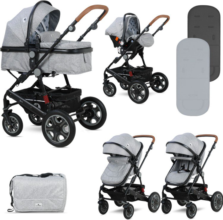 Коляска трансформер Lorelli Lora Set Grey Elephants 2123 купить,NaN