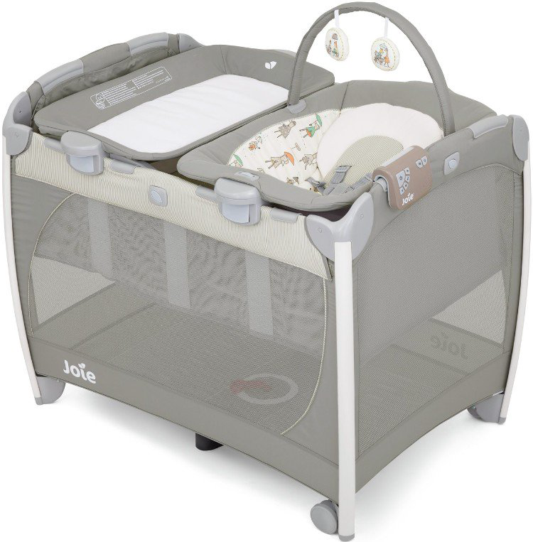 Манеж Joie Playard Excursion Change&Bounce In the Rain серый купить,NaN