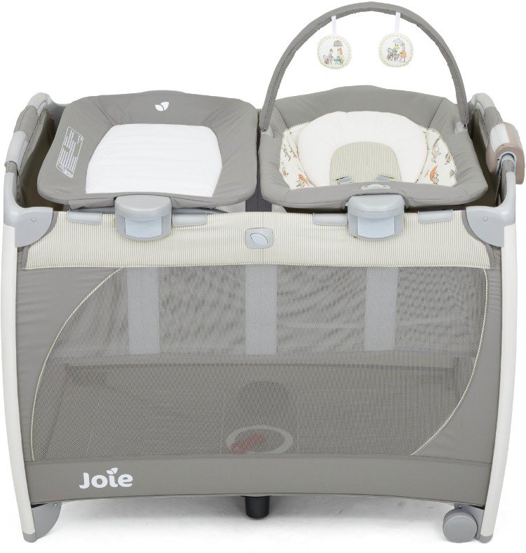 Манеж Joie Playard Excursion Change&Bounce In the Rain серый купить,NaN