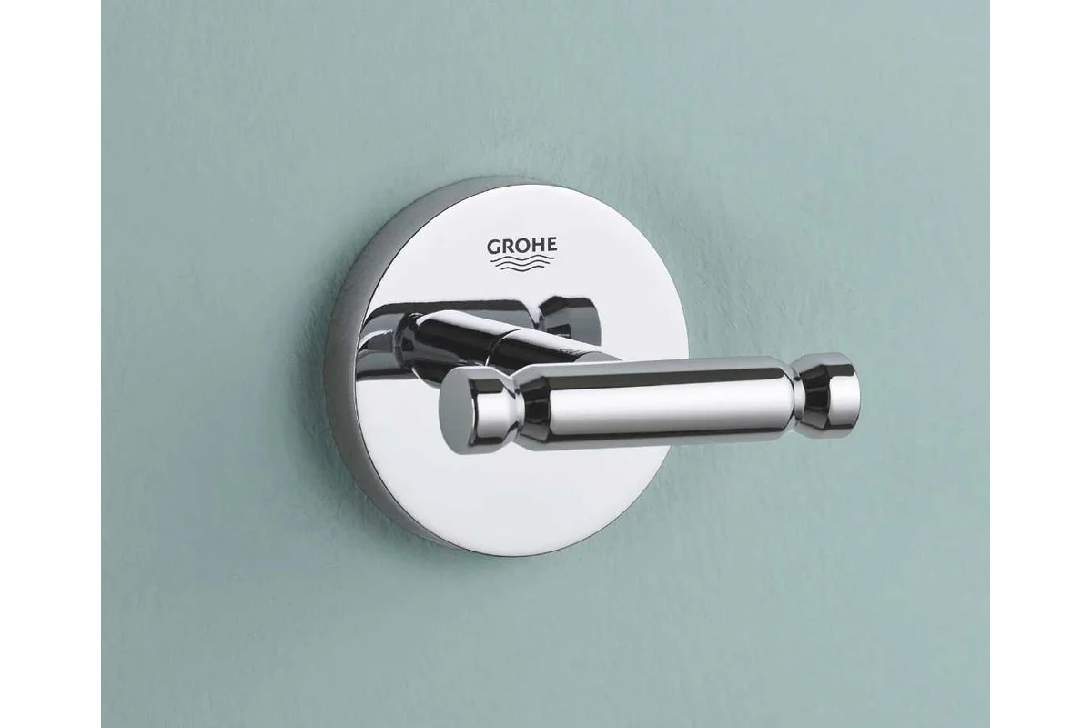 Крючок двойной Grohe Bau Cosmopolitan 40461001 серебристый купить,13800