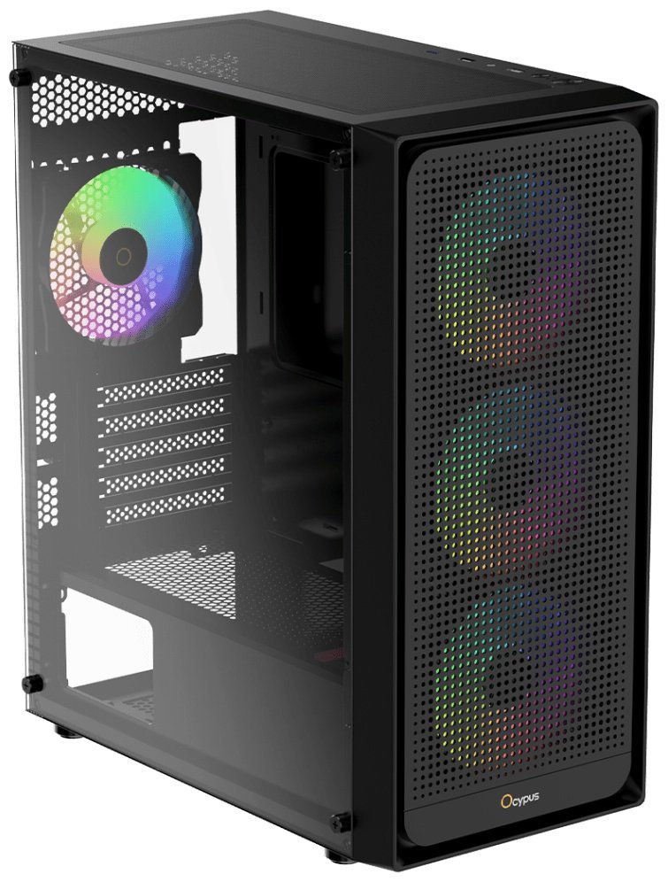 Корпус Ocypus Gamma-C50-BKG400XX-GL черный купить,NaN
