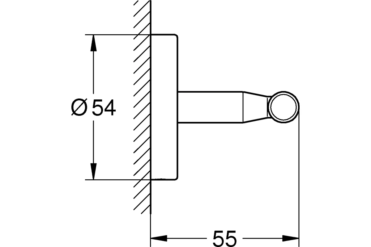 Крючок двойной Grohe Bau Cosmopolitan 40461001 серебристый купить,13800