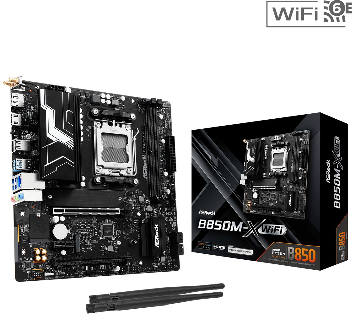 Материнская плата ASRock B850M-X WIFI DDR5 купить,NaN