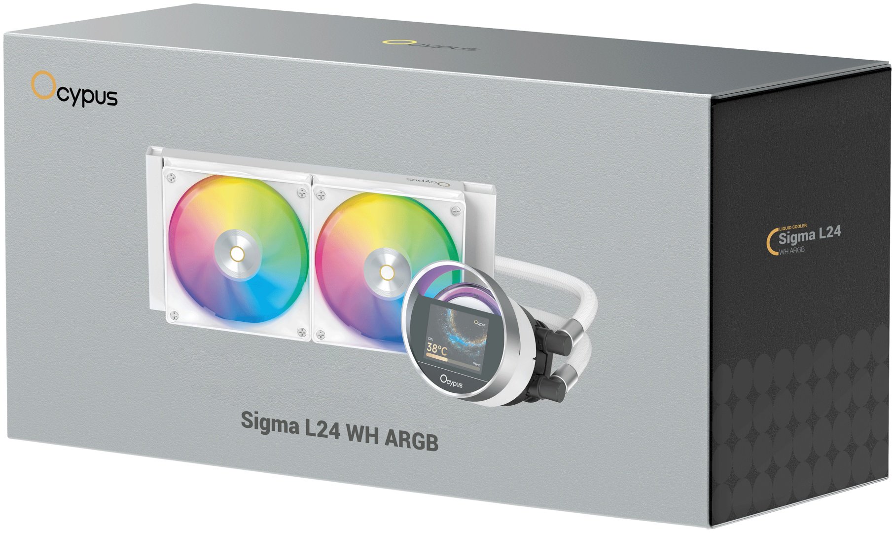 Система охлаждения Ocypus Sigma L24 WH ARGB, Sigma-L24-WH2AAWWN00X-GL белый