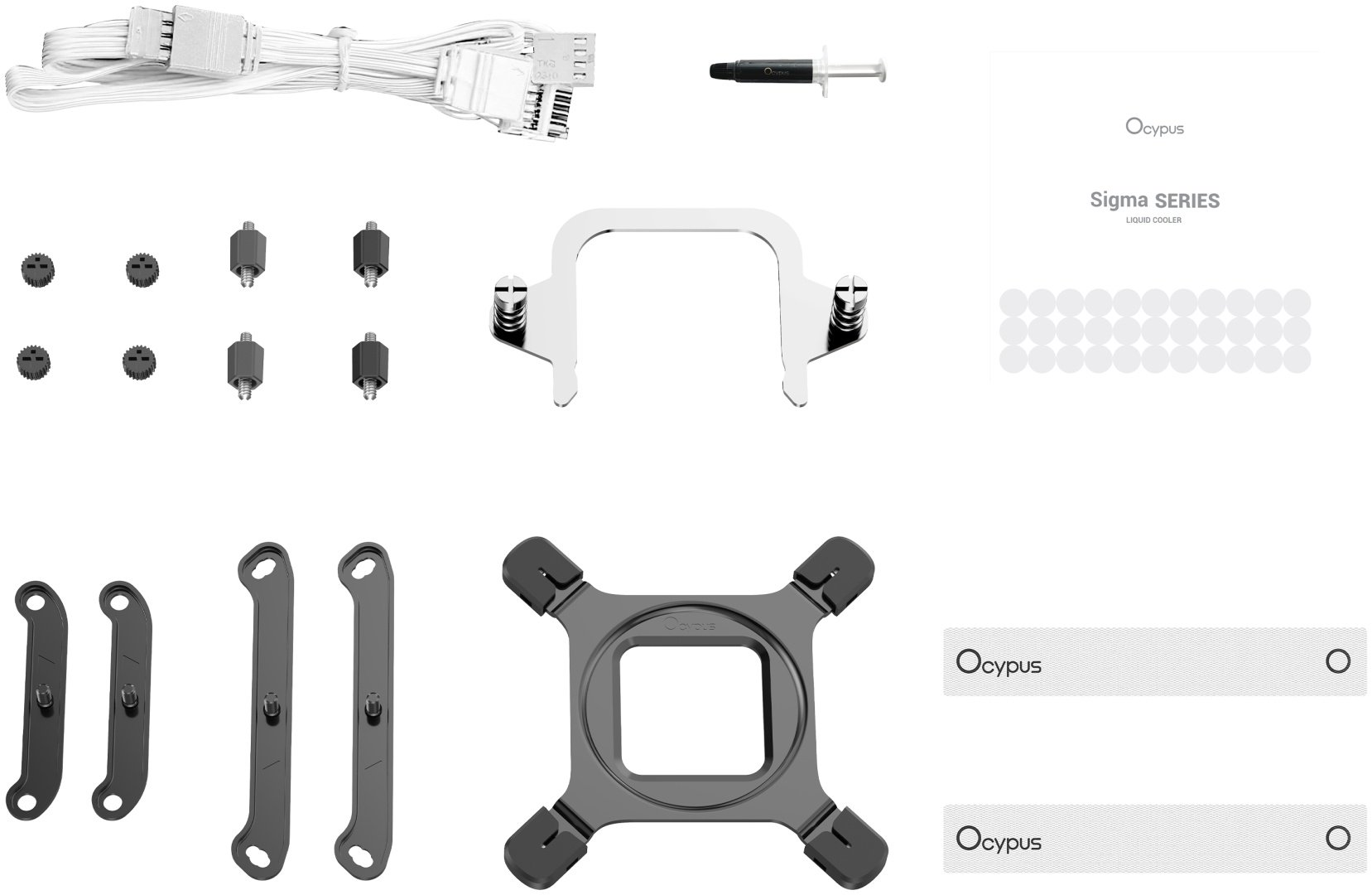 Система охлаждения Ocypus Sigma L24 WH ARGB, Sigma-L24-WH2AAWWN00X-GL белый купить,47508