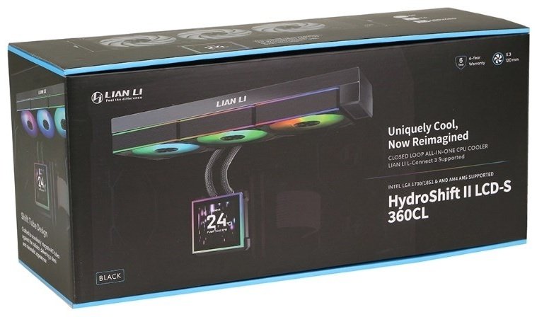 Система охлаждения LIAN LI HydroShift II LCD-S 360 CL G89.GHS2LCDS36CB.00 черный