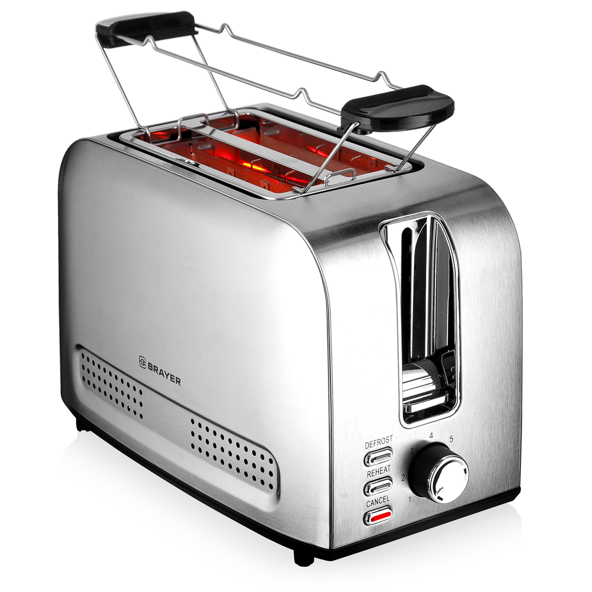 Тостер Brayer BR2110 стальной