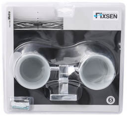 Подстаканник двойной Fixsen FX-11107 хром