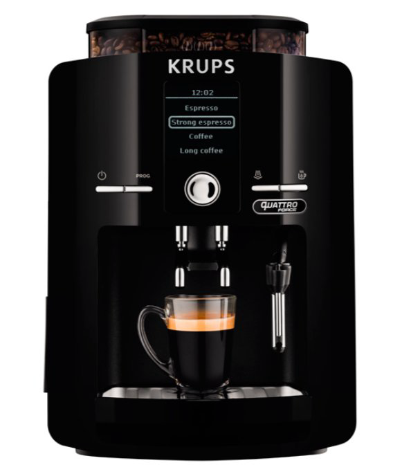 Кофемашина Krups Quattro Force EA82F010 чёрная 