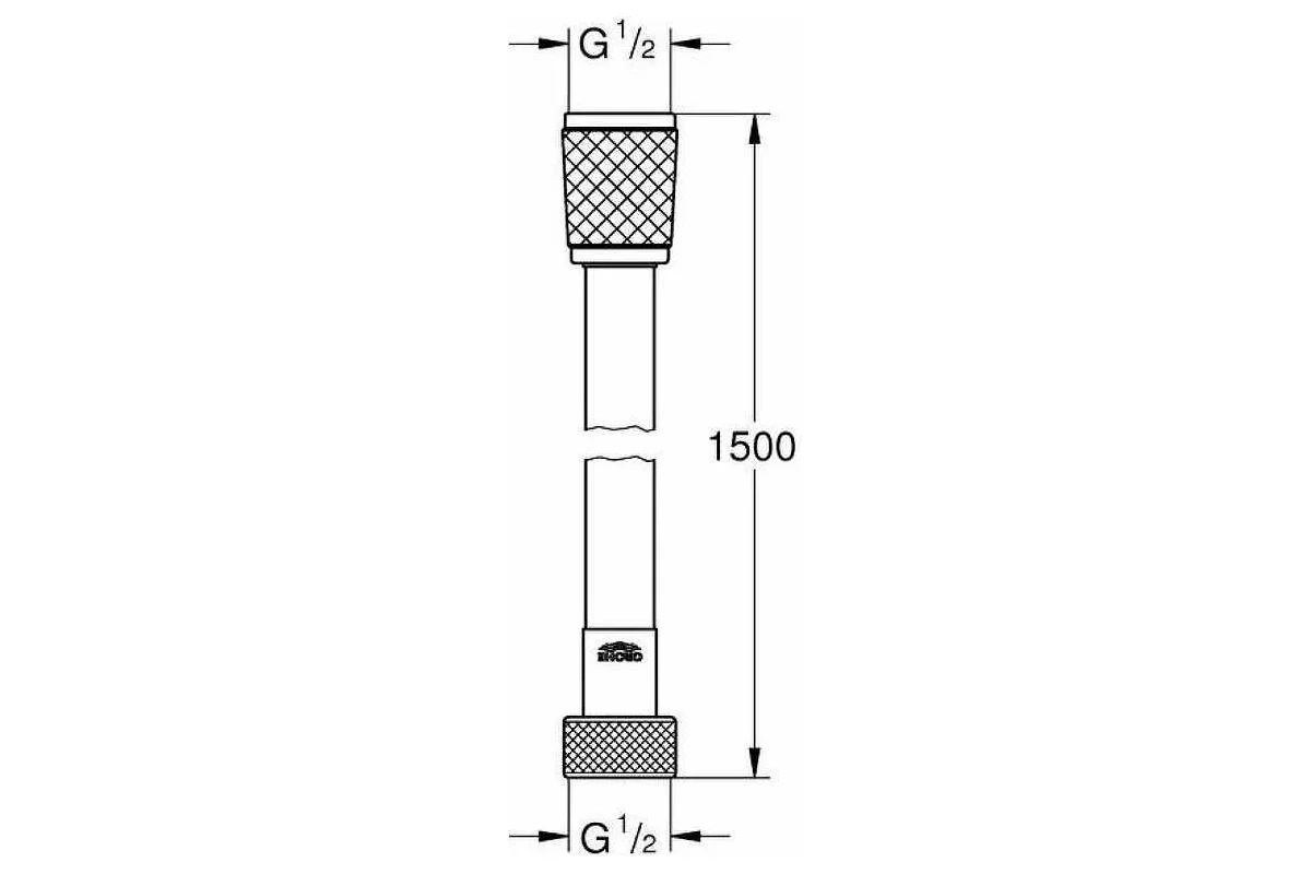 Душевой шланг Grohe Rotaflex TwistStop 1500мм купить,30062