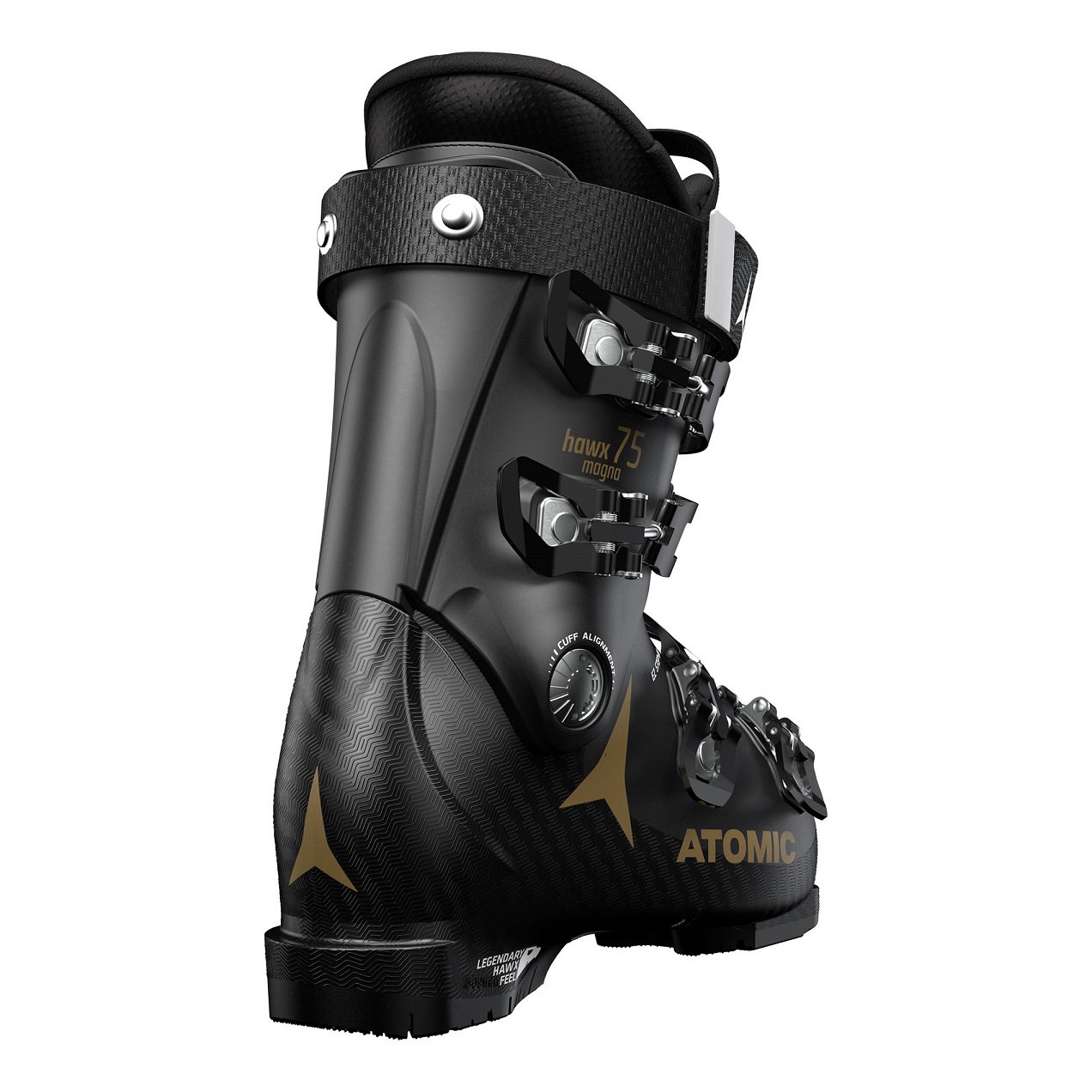 Ботинки горнолыжные Atomic Hawx Magna 75 W 25-25.5 black-gold черно-золотые