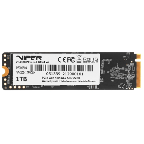 SSD накопитель Patriot Viper VP4300 VP4300-1TBM28H 1Tb