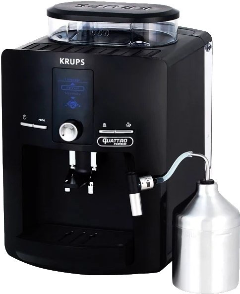 Кофемашина Krups Quattro Force EA82F010 чёрная  купить,379990