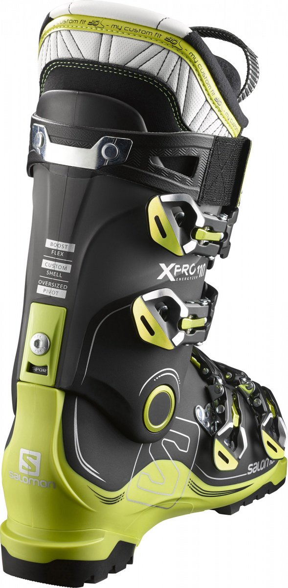 Ботинки для лыж Salomon X Pro 110 26.5 черно-зеленые