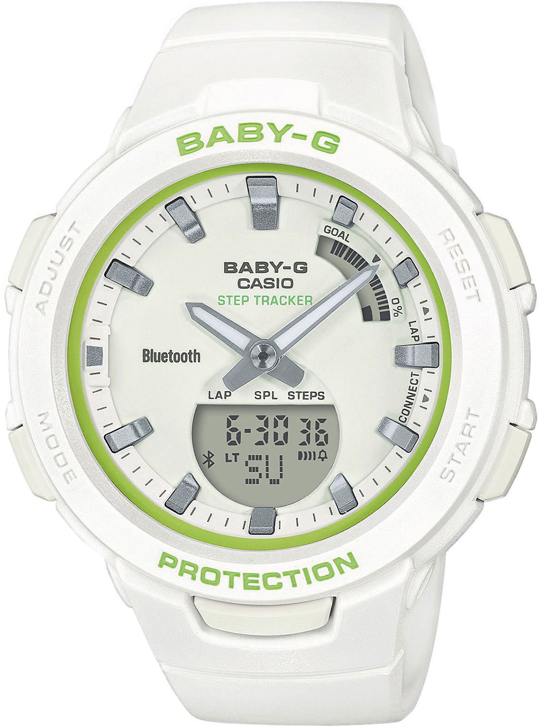 Часы Casio BSA-B100SC-7A белые  купить,NaN
