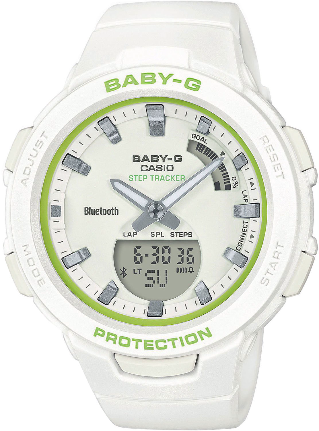 Часы Casio BSA-B100SC-7A белые  купить,NaN