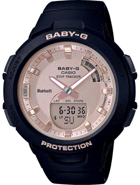Часы Casio BSA-B100MF-1AER черные  купить,NaN