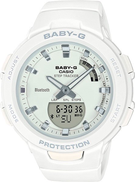 Часы Casio BSA-B100-7AER белые  купить,NaN