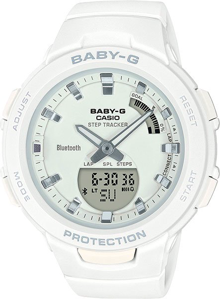Часы Casio BSA-B100-7AER белые  купить,NaN