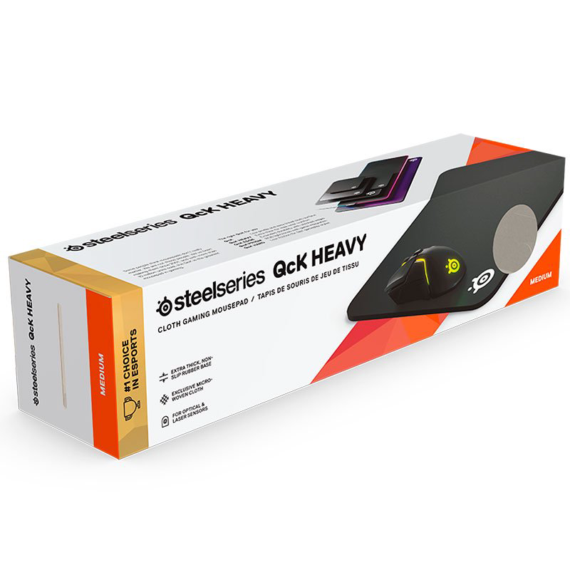 Коврик для мыши Steelseries QcK Heavy Medium 2020 Edition черный купить,NaN