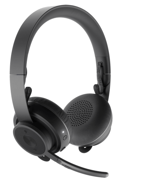 Наушники Logitech Headset Wireless Zone UC Graphite черные купить,NaN