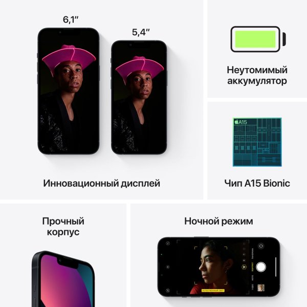 Смартфон Apple iPhone 13 256GB Midnight - ForteMarket Смартфон Apple iPhone 13 256GB Midnight купить,0