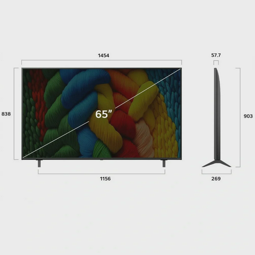 Телевизор 65" (165 см) LG 65NANO81A6A NanoCell UHD Black