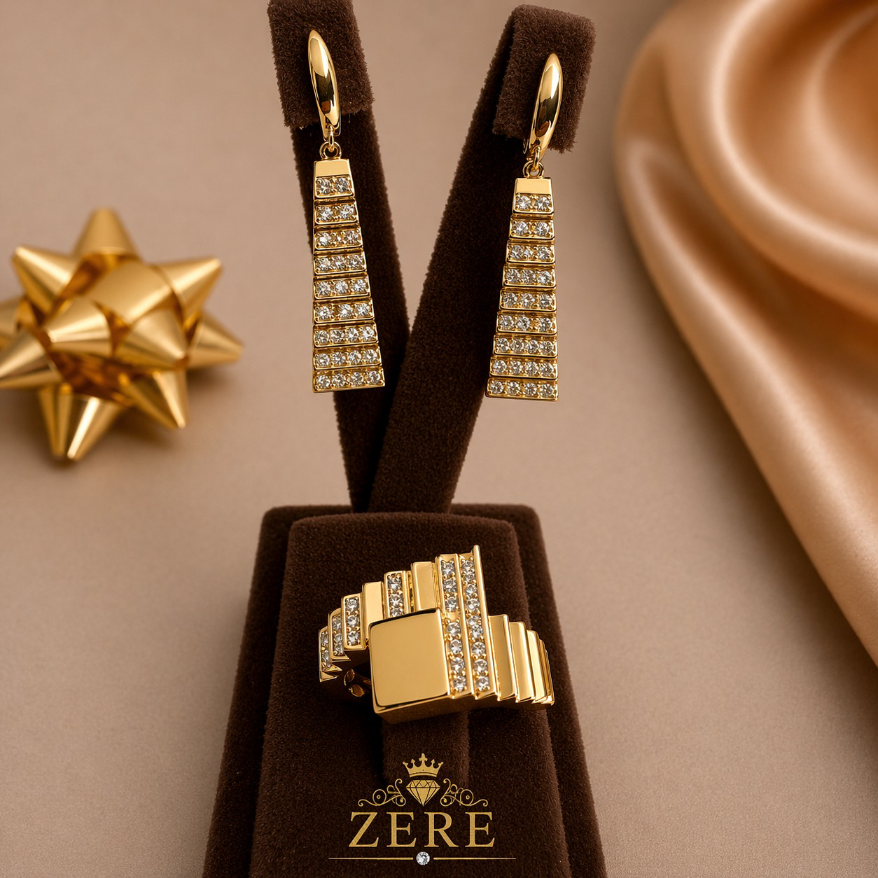 Комплект Zere ZR040414 золото 11.8гр 18р - ForteMarket Комплект Zere ZR040414 золото 11.8гр 18р купить,988300