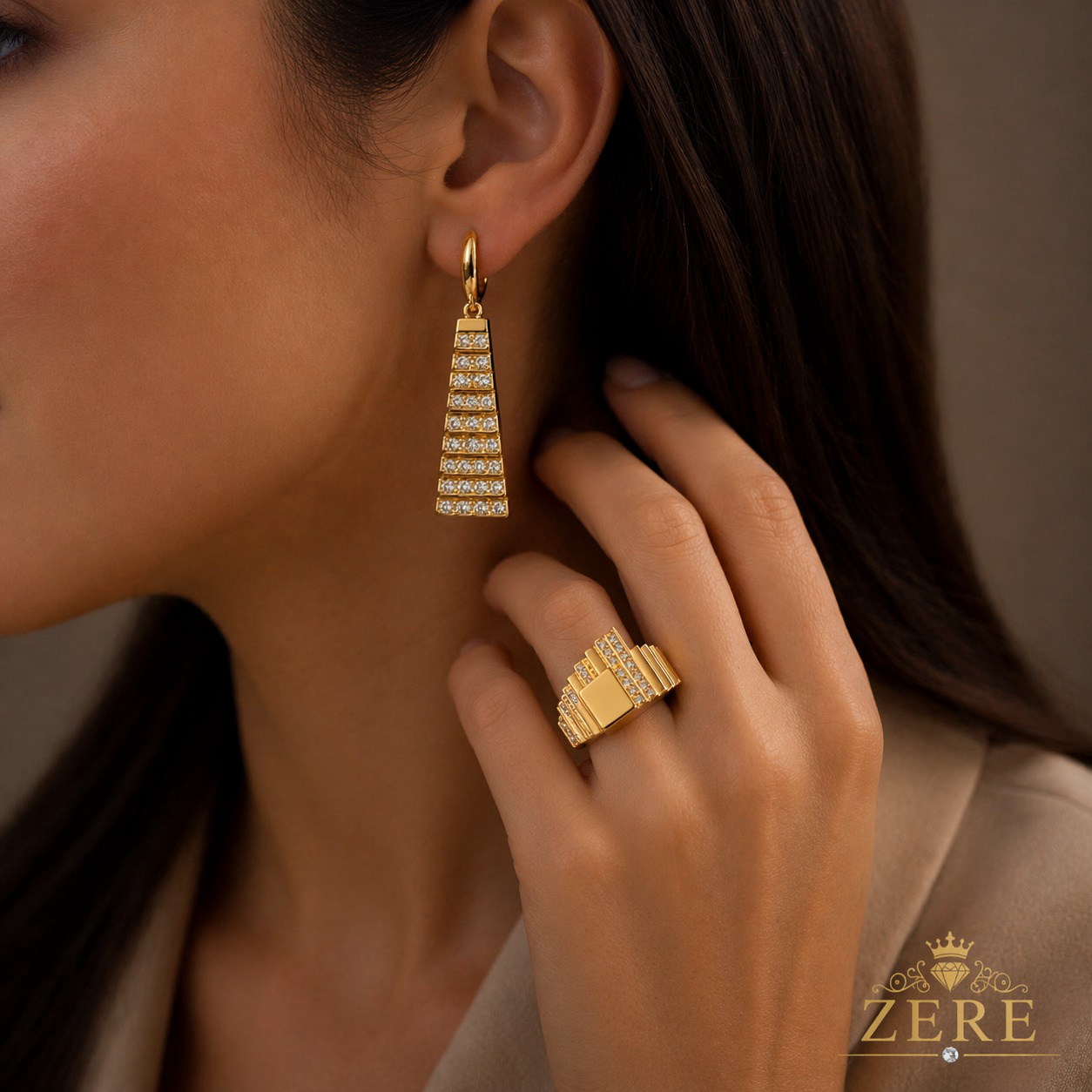 Комплект Zere ZR040414 золото 11.8гр 18р - ForteMarket Комплект Zere ZR040414 золото 11.8гр 18р купить,988300