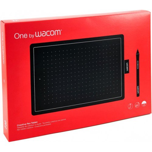 Графический планшет Wacom One Medium CTL-672-S/N черно-красный купить,0