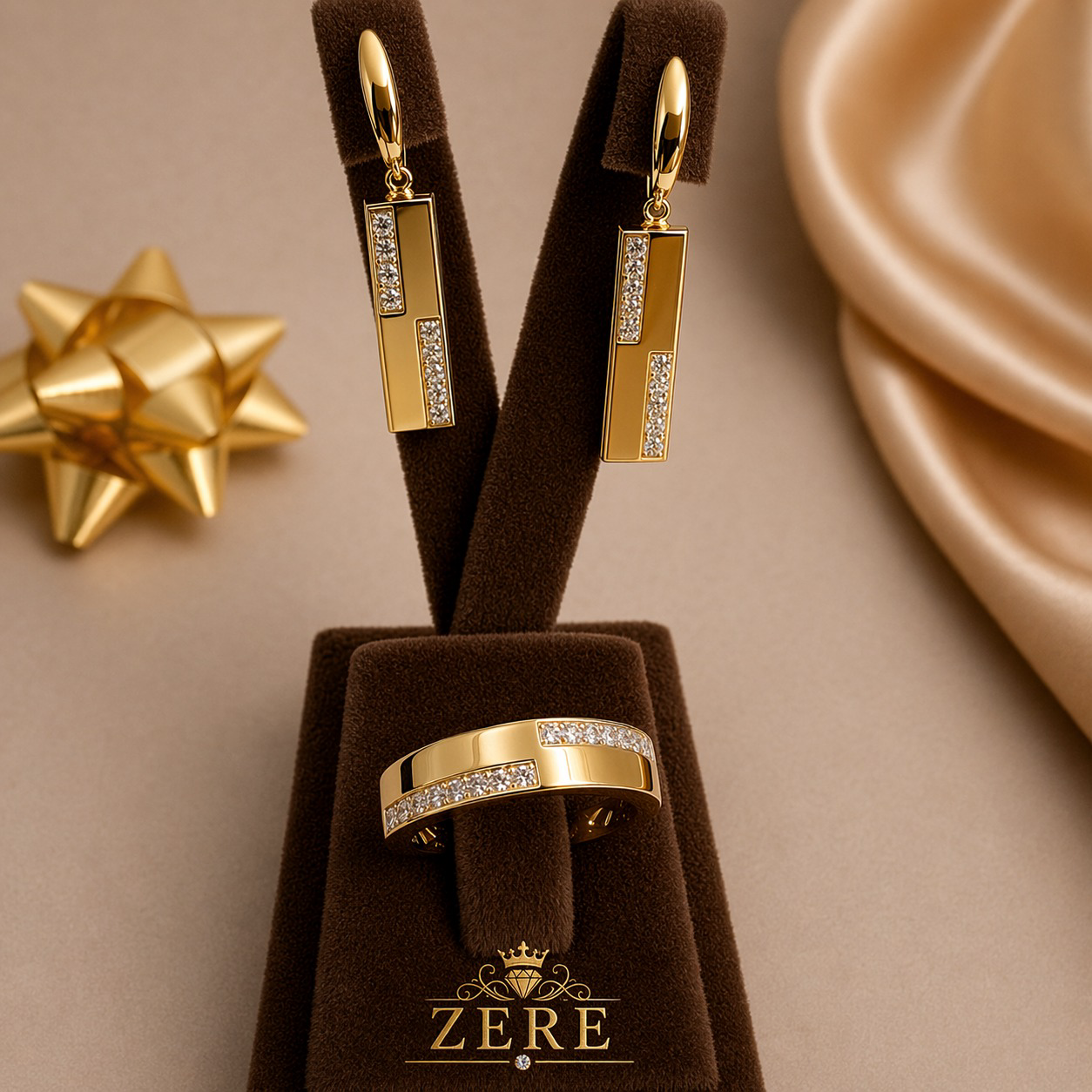 Комплект Zere ZR040412 золото 7.6гр 18р купить,672100