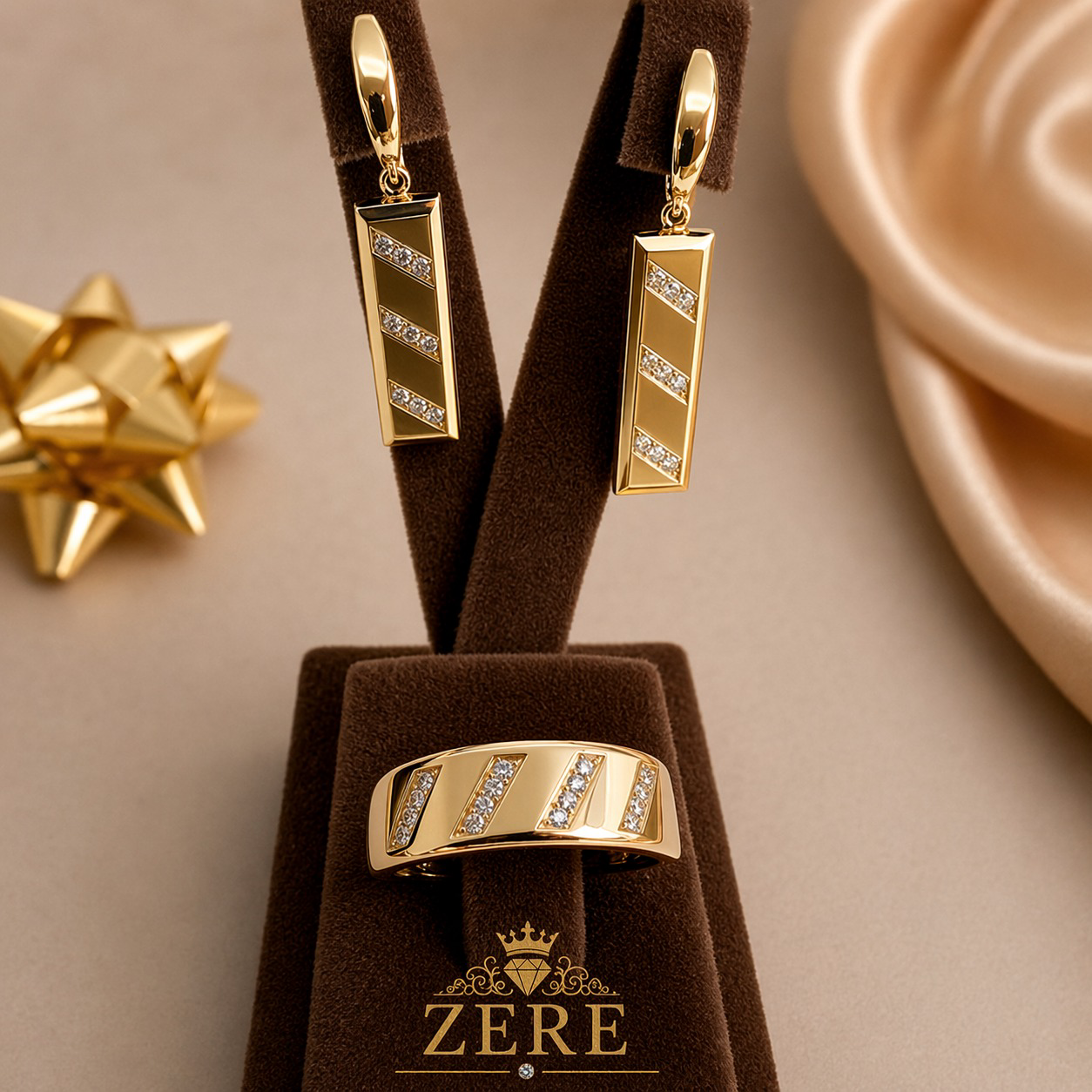 Комплект Zere ZR040411 золото 6.2гр 18р купить,546100