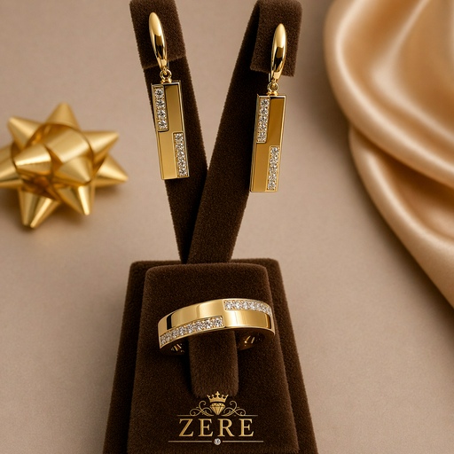Комплект Zere ZR040412 золото 7.6гр 18р