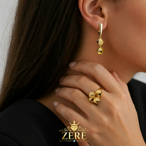 Комплект Zere ZR040403 золото 6.8гр 18р