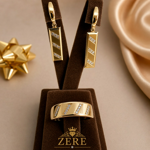 Комплект Zere ZR040411 золото 6.2гр 18р