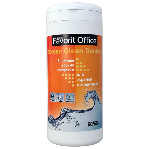 Салфетки влажные Favorit Office Screen Clean F130001 100 шт купить,2418