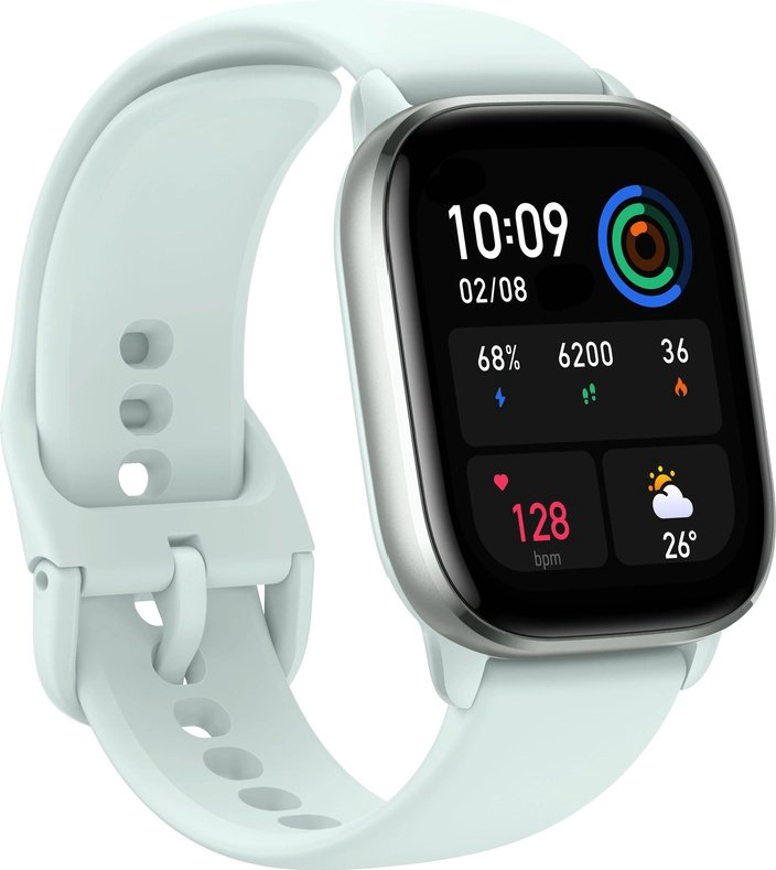 Умные часы Xiaomi Amazfit GTS 4 Mini Mint Blue купить,NaN