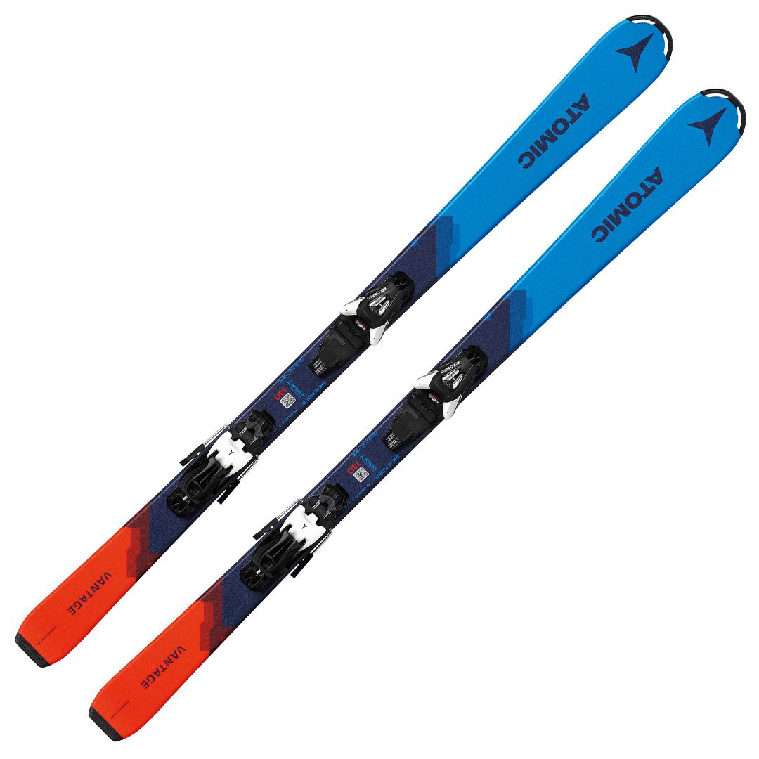 Лыжи горные Atomic Vantage Jr 130-150 + C 5 Gw black-white 130 черно-синие купить,NaN