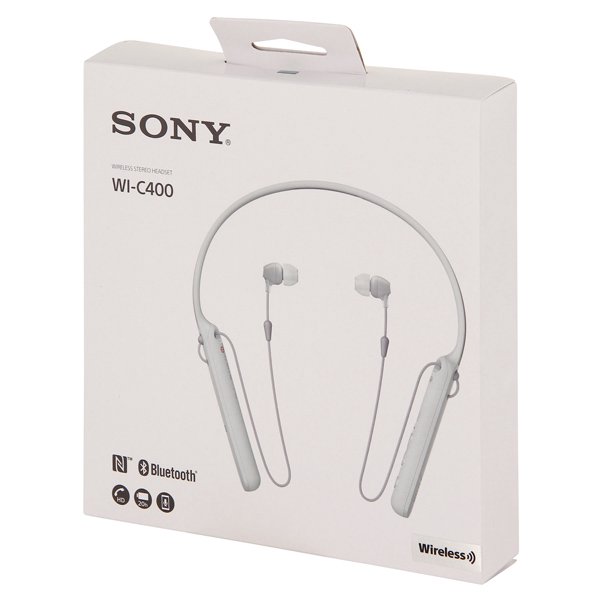 Наушники Sony WI-C400 W.E белые