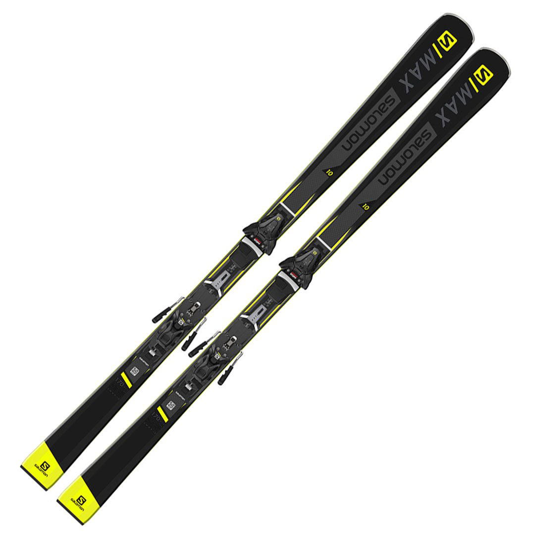 Лыжи Salomon S-Max 10+ Z12 Walk F80 165 желто-черные купить,NaN