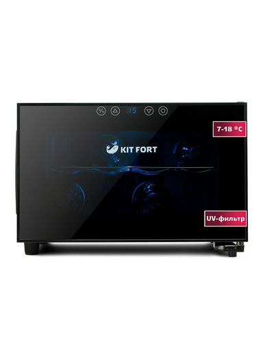 Винный шкаф Kitfort KT-2403 черный