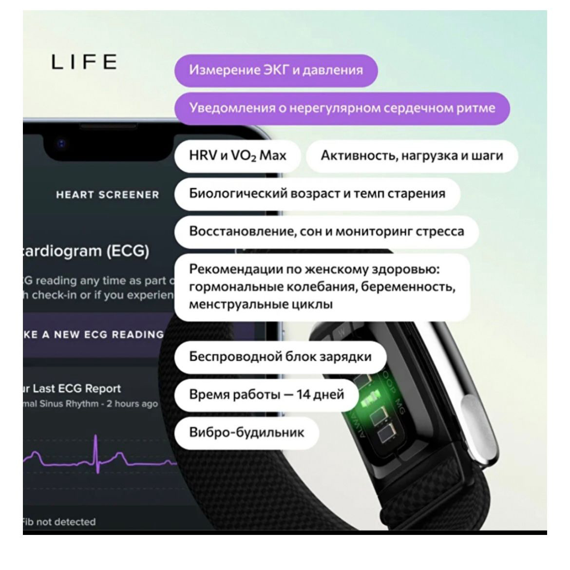 Фитнес-браслет Whoop Life MG черный