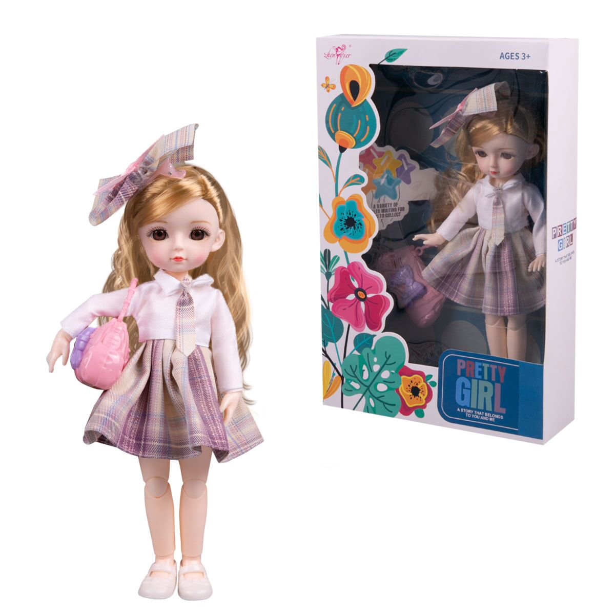 Кукла Sariel Кукла блондинка с бантом на голове ZQ30332-3 купить,NaN